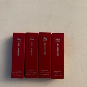 Avon Glimmer Lipstick - 4 colours - 3 satin finish, 1 matte New in box